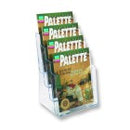 Deflecto Brochure Holder 4 Tier A4 Clear