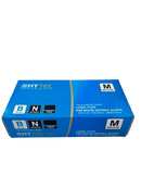 Hytec Premium Blue Long Cuff Nitrile Gloves, Powder Free