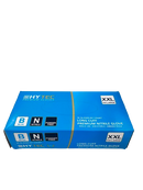Hytec Premium Blue Long Cuff Nitrile Gloves, Powder Free