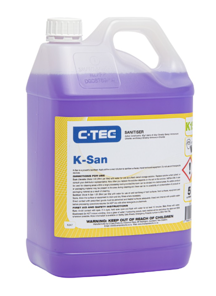 C-TEC K-San Hospital Grade Sanitiser 5L