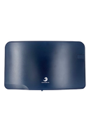 Quartz double coreless toilet roll dispenser large black