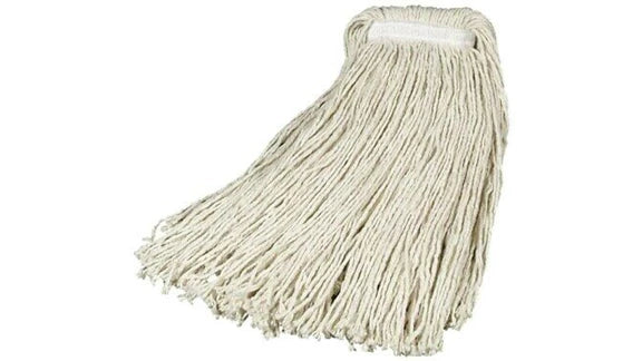 Rubbermaid 450gr (16OZ) Value Pro Cut-End, 
Cotton Wet Mop, 1" Headband, White