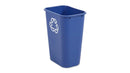 Rubbermaid Deskside Recycling Container 39L - Blue
