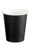 Single Wall PE Paper Cups - Black, 8oz, 280ml (1000) *80mm Diameter