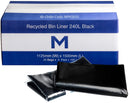 FP Recycled Bin Liner 240L Black, 1125mm x 1500mm x 50mu