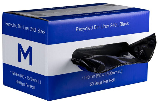 Recycled Bin Liners 240L (50 Bags)