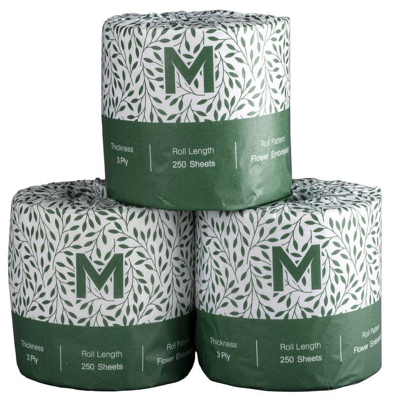 Recycled Wrapped Toilet Tissue (48 rolls per box)