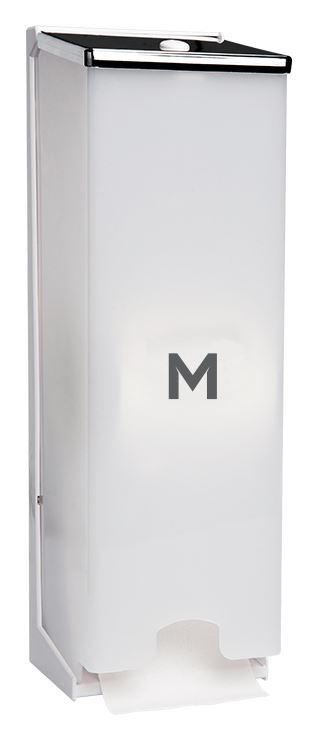 Vertical Toilet Roll Dispenser White 3 roll capacity (1 dispenser)