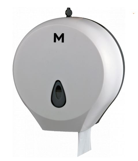 Single Jumbo Roll Dispenser Silver 1 roll capacity (1 dispenser)
