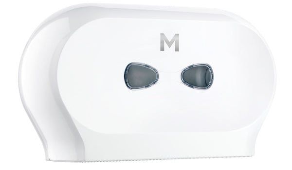 Double Mini Jumbo Dispenser White (2 roll capacity)