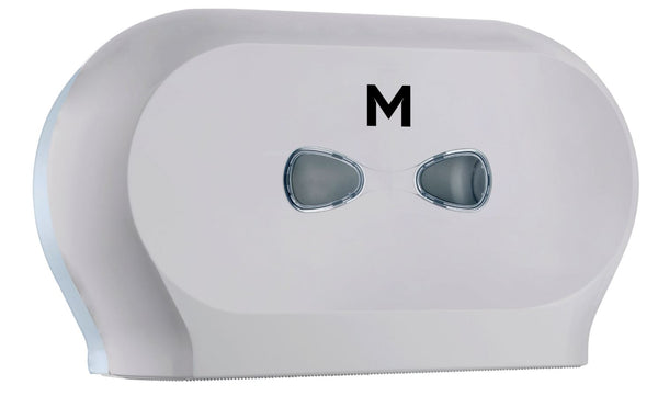 Double Mini Jumbo Dispenser Silver (2 roll capacity)