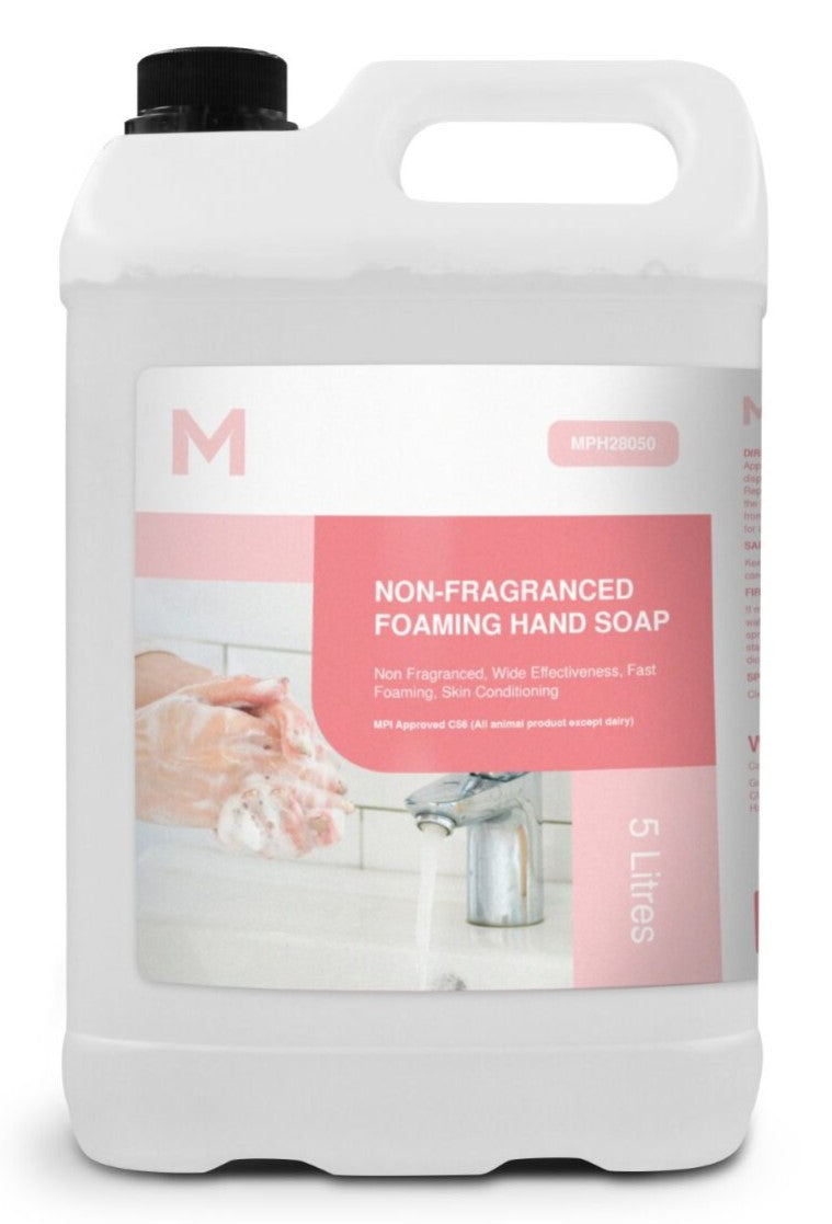 Non Fragranced Foaming Hand Soap - Clear, 5L Refill Bottle