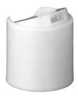 Household Disc Top Cap - White,