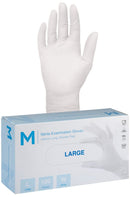 Nitrile White Gloves 5.0g Large (1000 gloves)