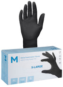 Nitrile Black Gloves 7.0g XL (1000 gloves)