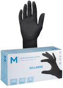 Nitrile Black Gloves 7.0g XXL (900 gloves)