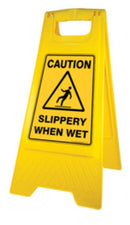 Safety Sign Slippery When Wet -