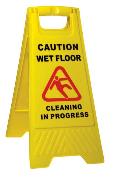 Safety Sign Wet Floor - Yellow,