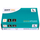 Hytec Premium Natural Latex Gloves, Low Powder