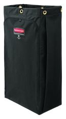rubbermaid-executive-housekeeping-cart-canvas-lined-bag-113l-black