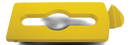Rubbermaid SLIM JIM® Recycling Station Lid, Mixed Recycling Yellow
