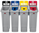 Rubbermaid SLIM JIM® Recycling Station Starter Kit Base - Direct Business Supplies