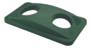 Rubbermaid slim jim recycling can bottle lid green