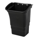 Rubbermaid Refuse Bin - 30.3L - Black (for Utility Carts) - Direct Business Supplies