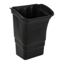 Rubbermaid Refuse Bin - 30.3L - Black (for Utility Carts) - Direct Business Supplies