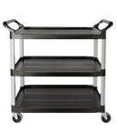 Rubbermaid Xtra Cart Open Sided 136Kgs Capacity - Black