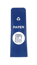 RCP Slim Jim Recycling Station Front Panel Label