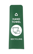 RCP Slim Jim Recycling Station Front Panel Label