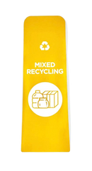 RCP Slim Jim Recycling Station Front Panel Label