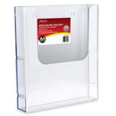 Deflecto Brochure Holder Wall Mounted Single Tier A4 Clear