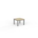 Cubit Coffee Table 600Wx600D Oak Top / Silver Frame