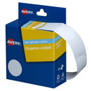 Avery Dot Stickers Dispenser 937202 24mm Round White Pack 550