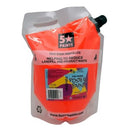 5 Star Tempera Poster Paint 1.5 Litre Pouch Fluoro Red