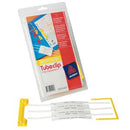 Avery File Fasteners Tubeclip Yellow Pack 10