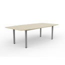 Cubit Boardroom Table 2400x1200 Nordic Maple / Silver