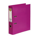 Marbig Lever Arch File PE Linen A4 Pink