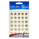 Quikstik Stickers Star 15mm x 12m Gold Pack 150