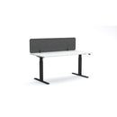 Desk Screen 1200Wx400Hmm Dark Silver Grey