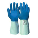 Armour Blue Latex Chemical Contact Heat Glove XL