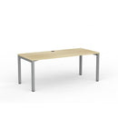 Cubit Desk 1800Wx800D Oak / Silver Frame