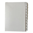 Indices Printed Numbers 1-10 A5 White Set 10