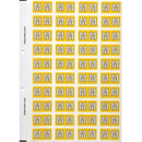 Filecorp ColourFind Lateral File Labels Alpha Letter M 25 x 42mm YellowSheet 40