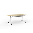 Team Flip Table 1600W x 800D Atlantic Oak / White