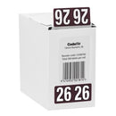 Codafile Lateral Label Year 2026 19mm White Roll 500