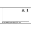 NZM Prepaid Envelope Self Seal DLE 114mm x 225mm White Box 500