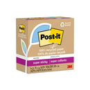 Post-it Recycled Super Sticky Self Adhesive Notes 654R-5SSST 76 x 76mm Oasis Pack 5